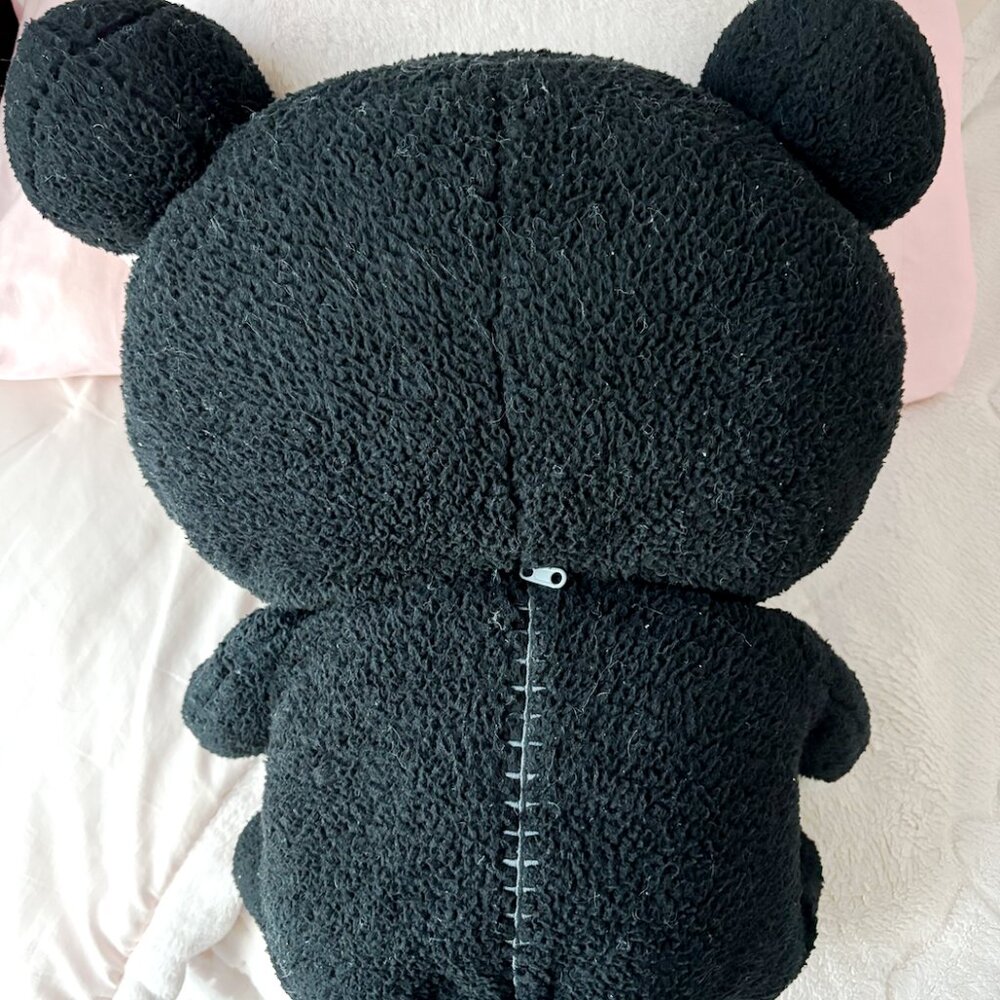 Black Monochrome Rilakkuma Plush (XL) - Picture 2 of 4